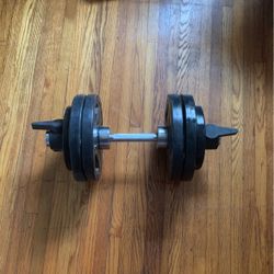 Olympic Dumbbells With 50 Pounds Great Collars