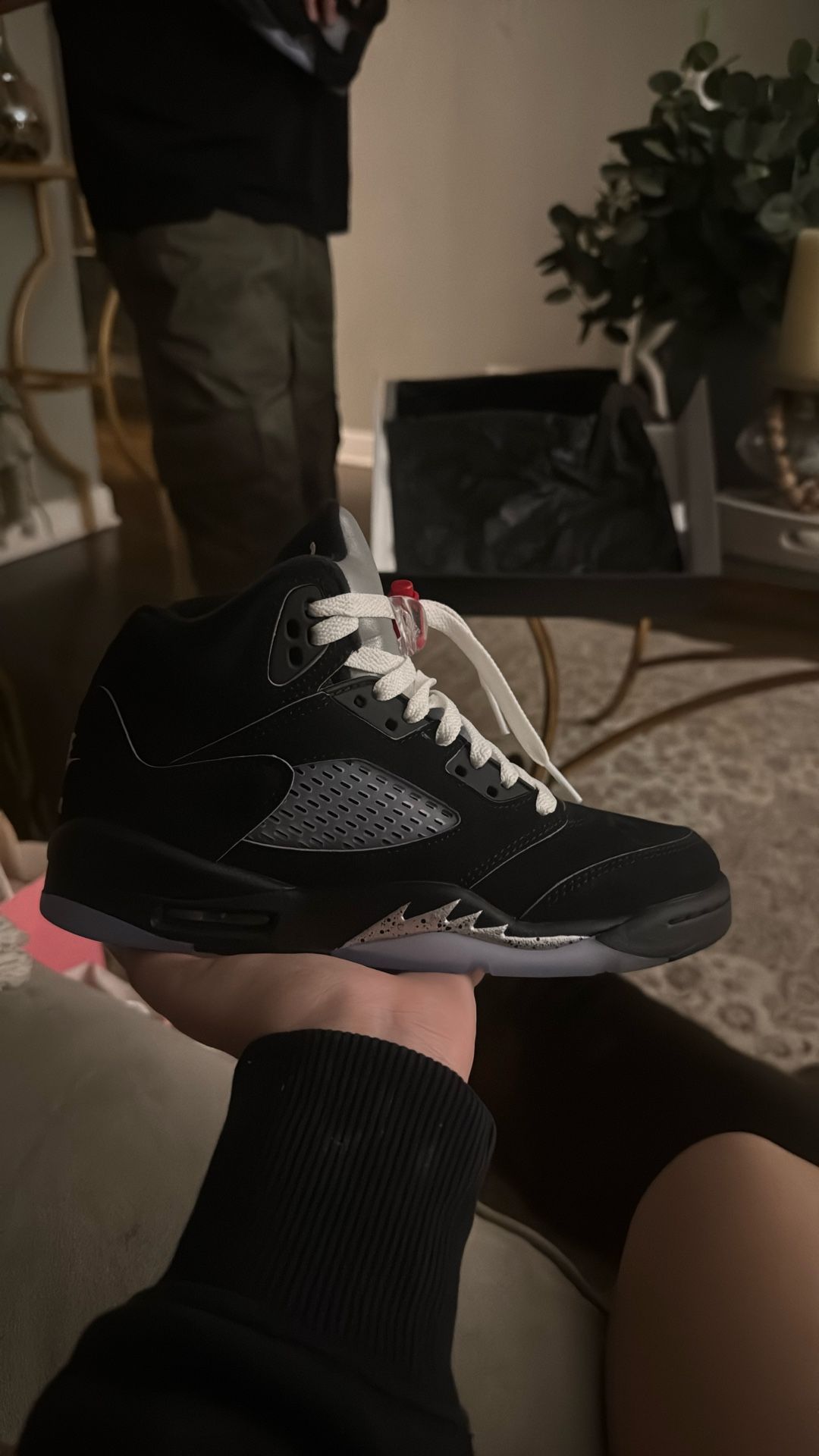 Jordan 5; Black Metallic Reimagined, Size 4.5Y