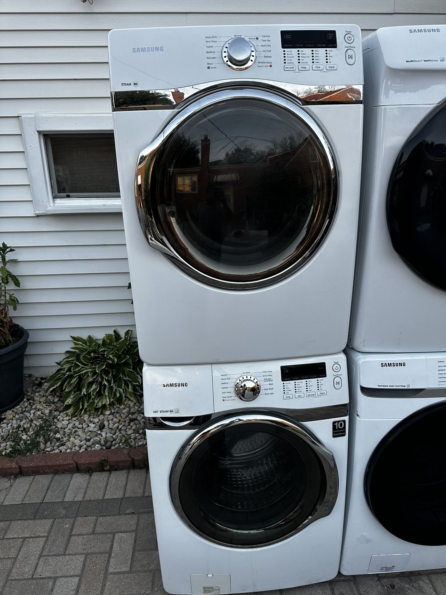 Samsung Front Load Washer And GAS dryer