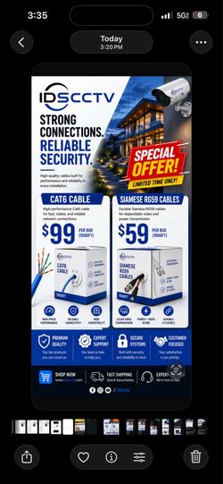 CAT6 & RG59 Cable Sale