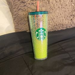 New Starbucks Yellow Bubble Tumbler