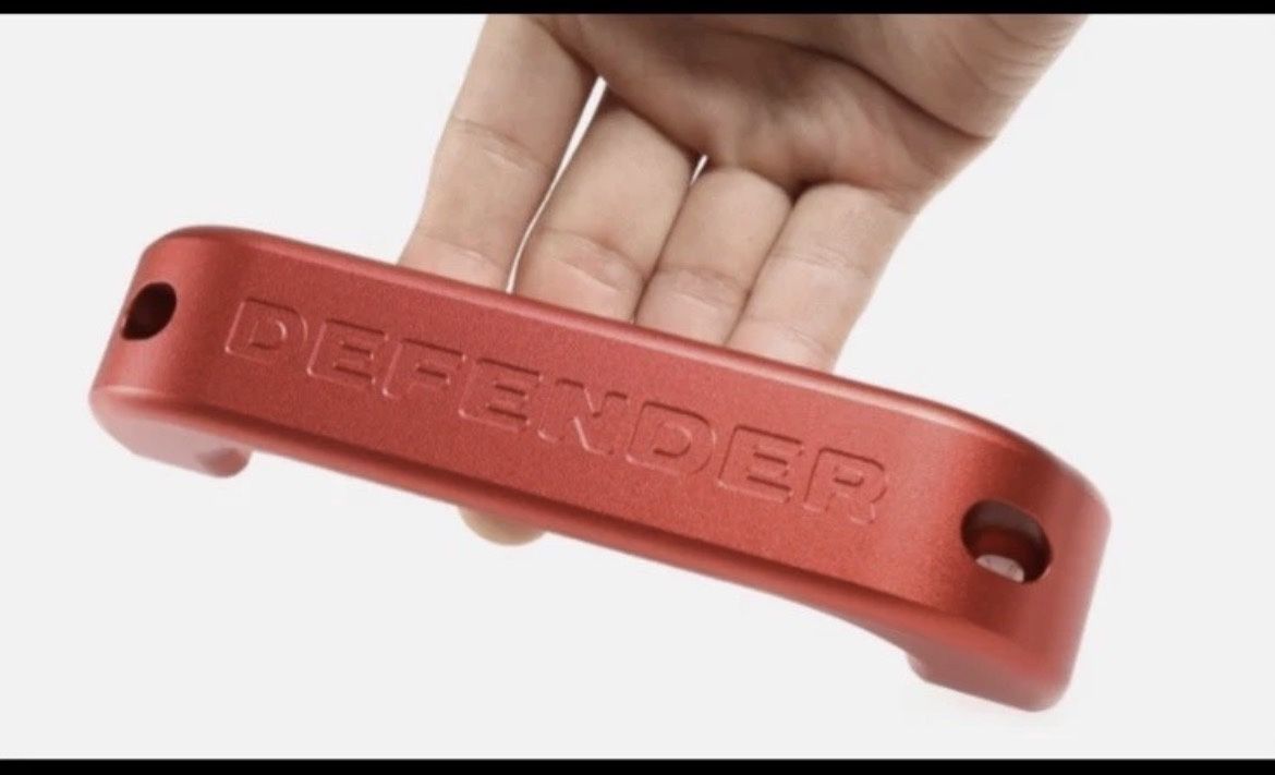 Land Rover Defender Inside Door Handle 90 110 130 Aluminum Alloy Red (1)