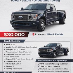 2019 Ford F-350 super duty crew cab