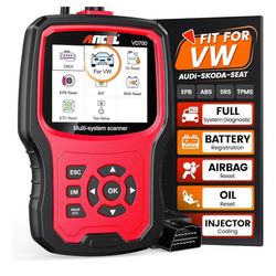 Ancel VD700 All System Diagnostic ABS SRS DPF Oil Car OBD2 Scanner Code Reader