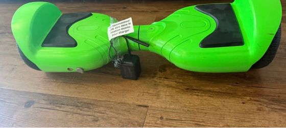 Green Hoverboard Self-Balancing Scooter with Charger