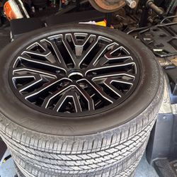Brand New 22” GMC Denali Wheels With Tires, TPMS Sensors