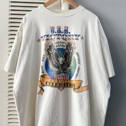 Vintage 1991 Operation Celebration Desert Storm Army Marines Navy Air Force T-shirt
