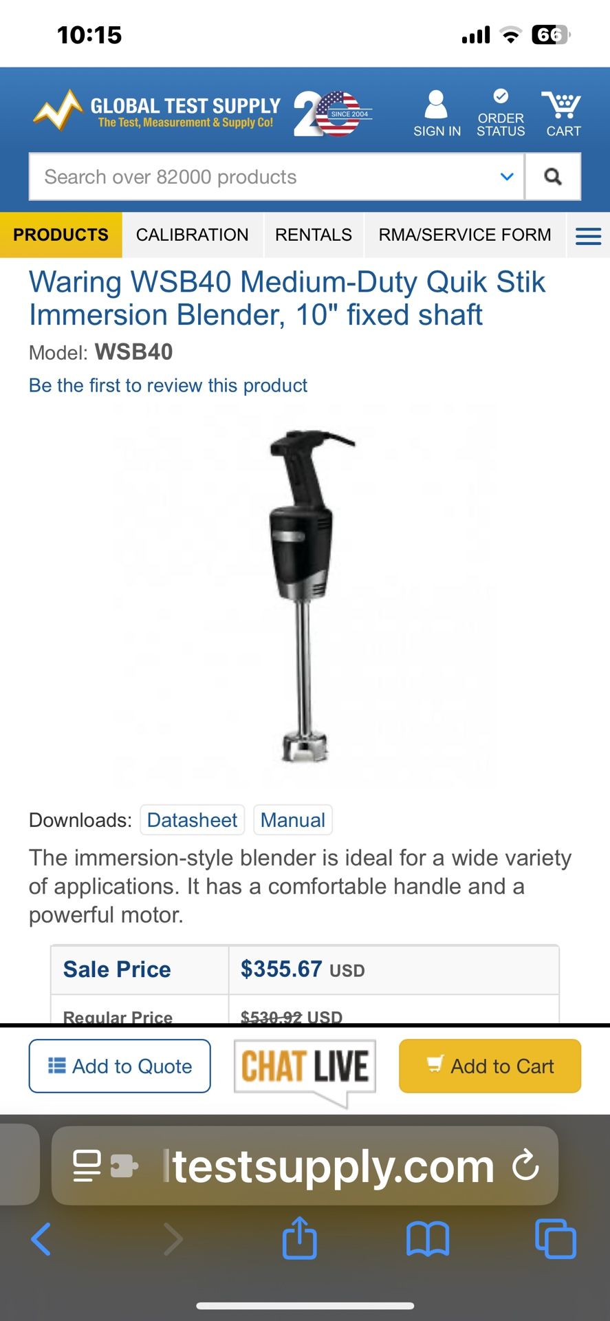 Immersion Blender