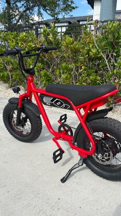 Fat Tire Electric Bike Red Frame