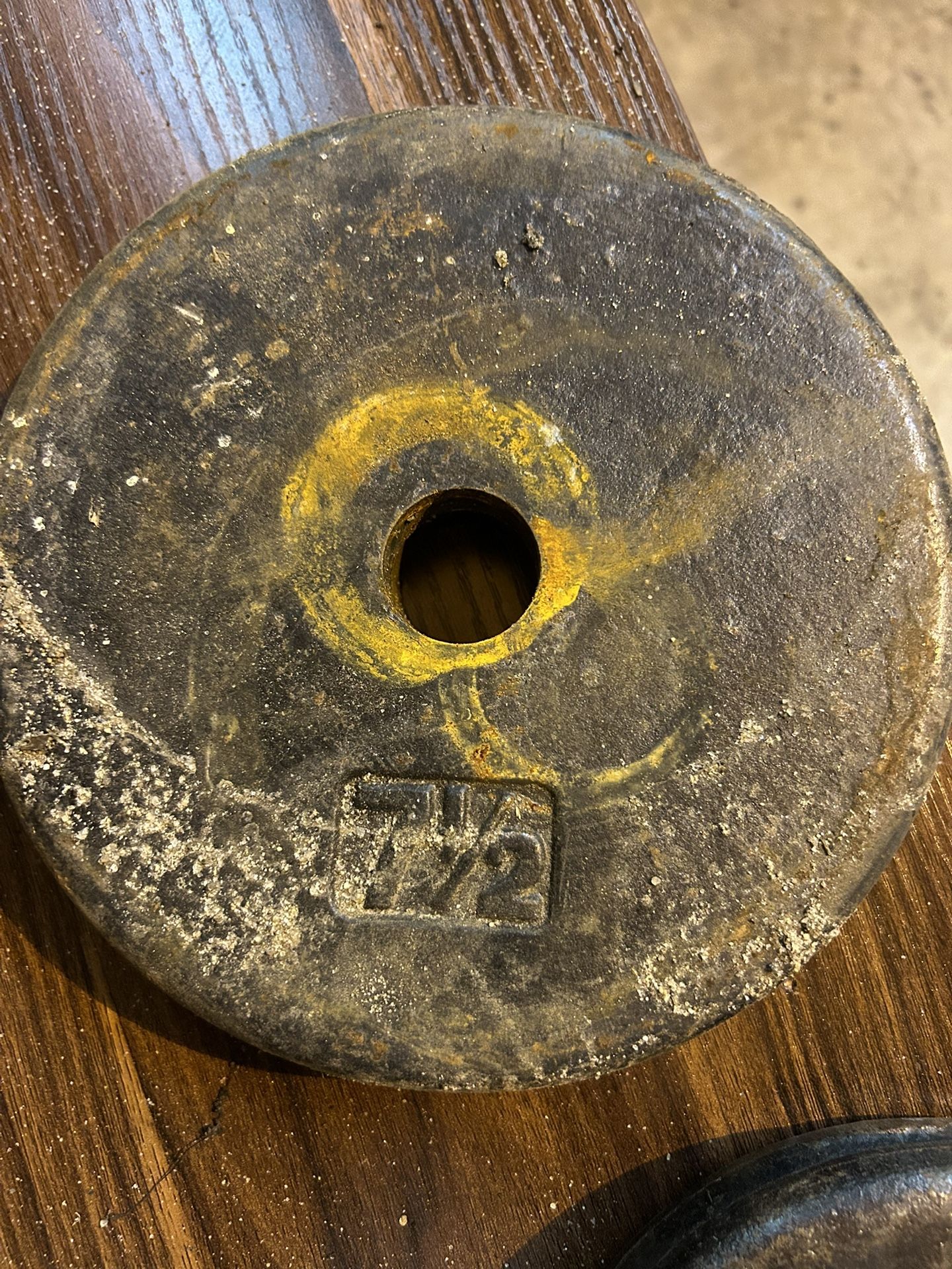 Weight plates for sale 5 pounds 7 1/2 pounds 10 pounds 12 1/2 pounds