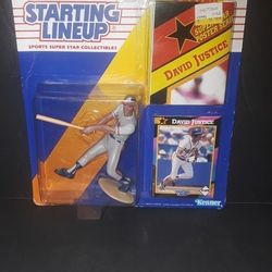 Atlanta Braves David Justice 1992 Starting Lineup Figure