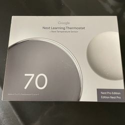 Nest Thermostat Google with Temperature Sensor 
