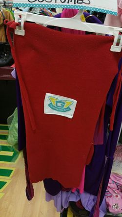 2 red super hero capes