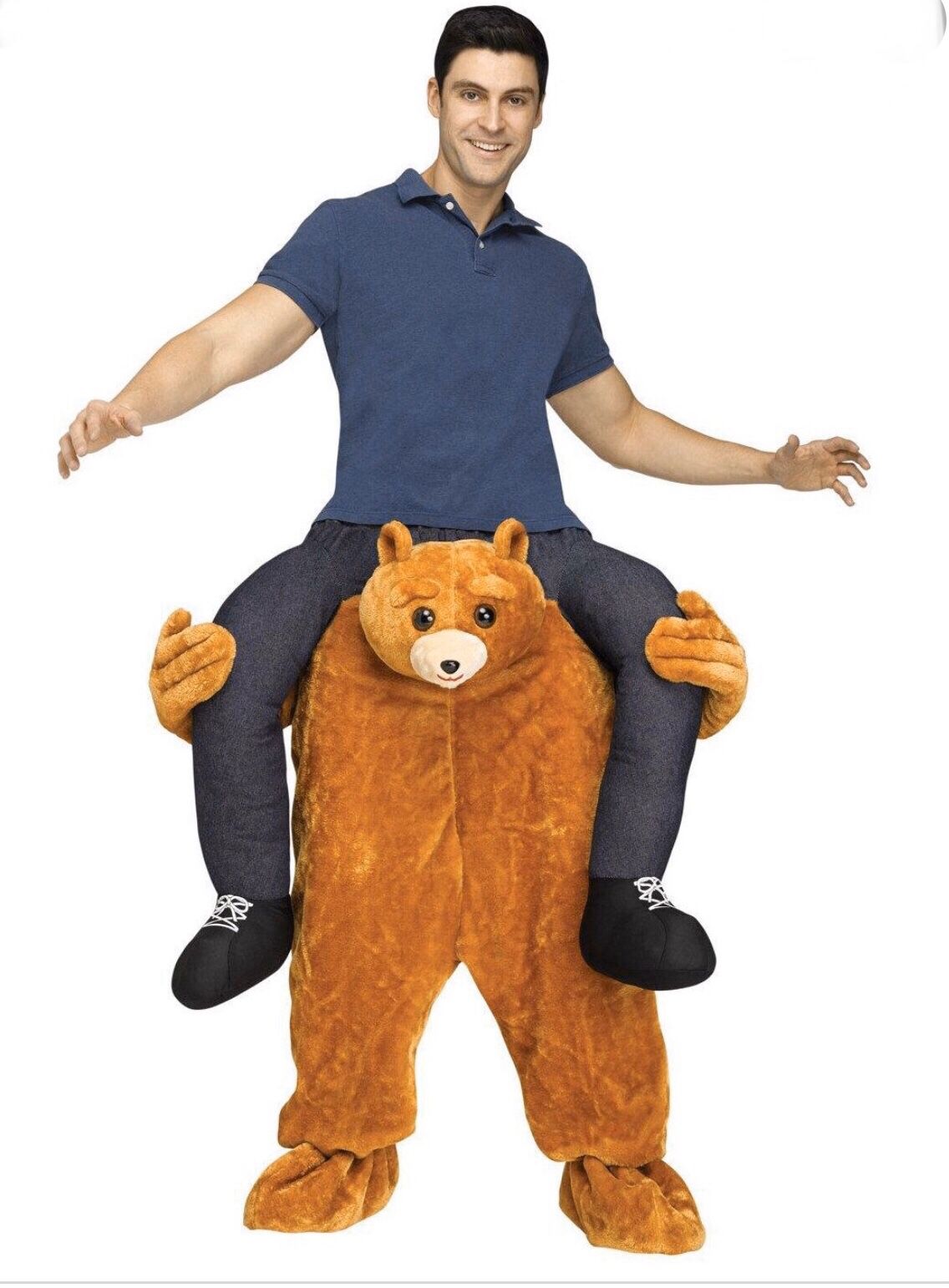 Teddy Bear Costume Brown Stuffed Mascot