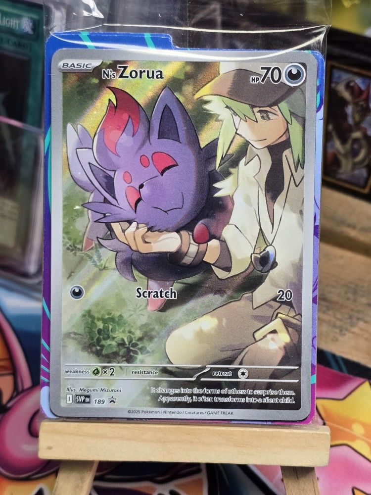 POKEMON N's Zorua 189 Sv: Scarlet & Violet Sealed Promo Card Holo