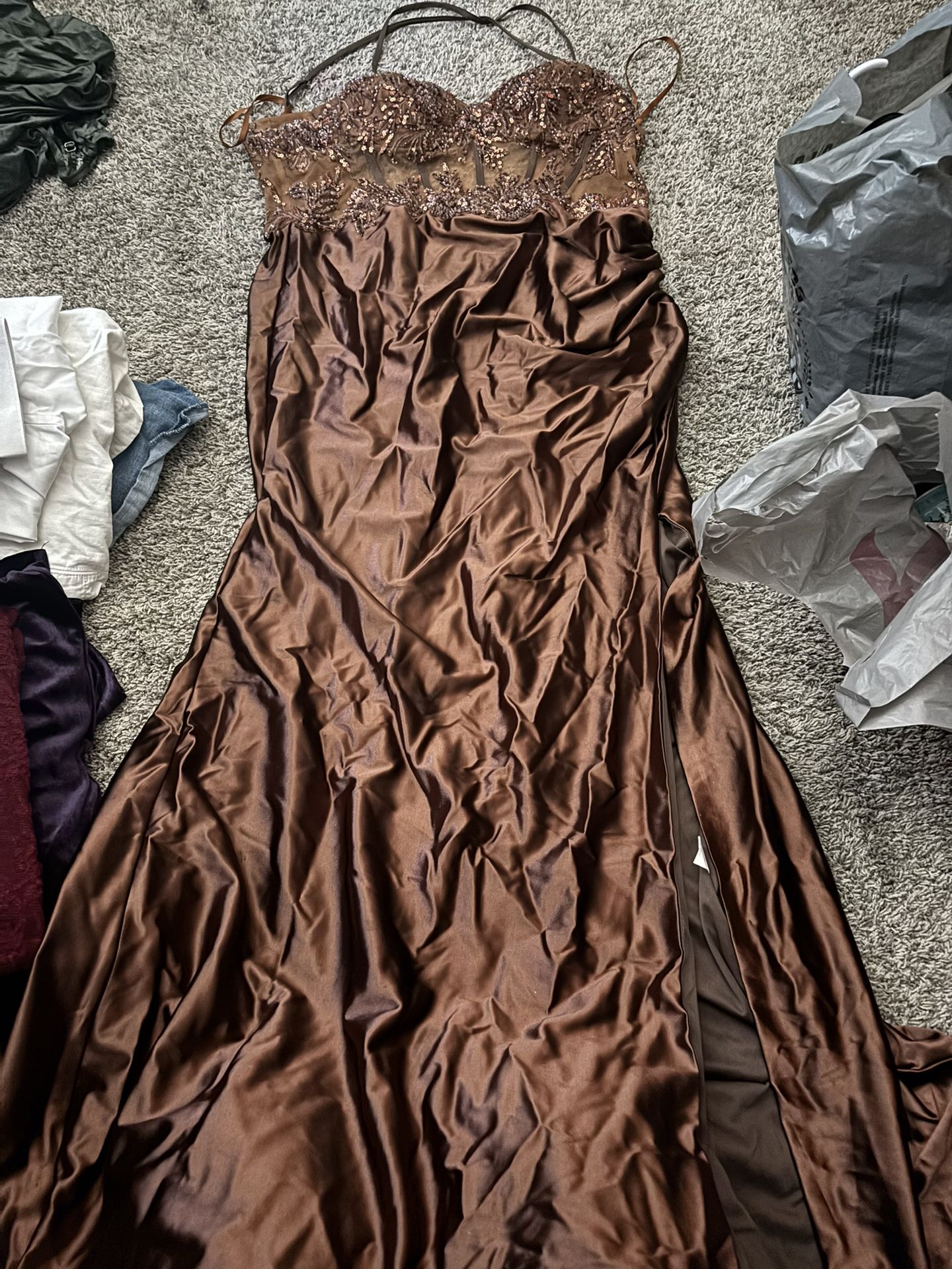 Brown Formal Dress