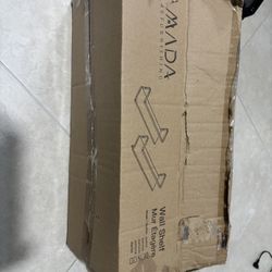 Floating Shelves Wall Mounted, Wall Shelves for Bathroom, Kitchen, Bedroom, Storage Shelf with Towel Bar, Set of 2