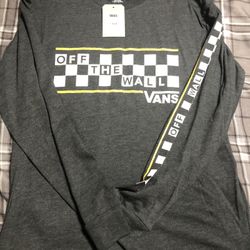 XL Youth Long Sleeve Vans T-shirt