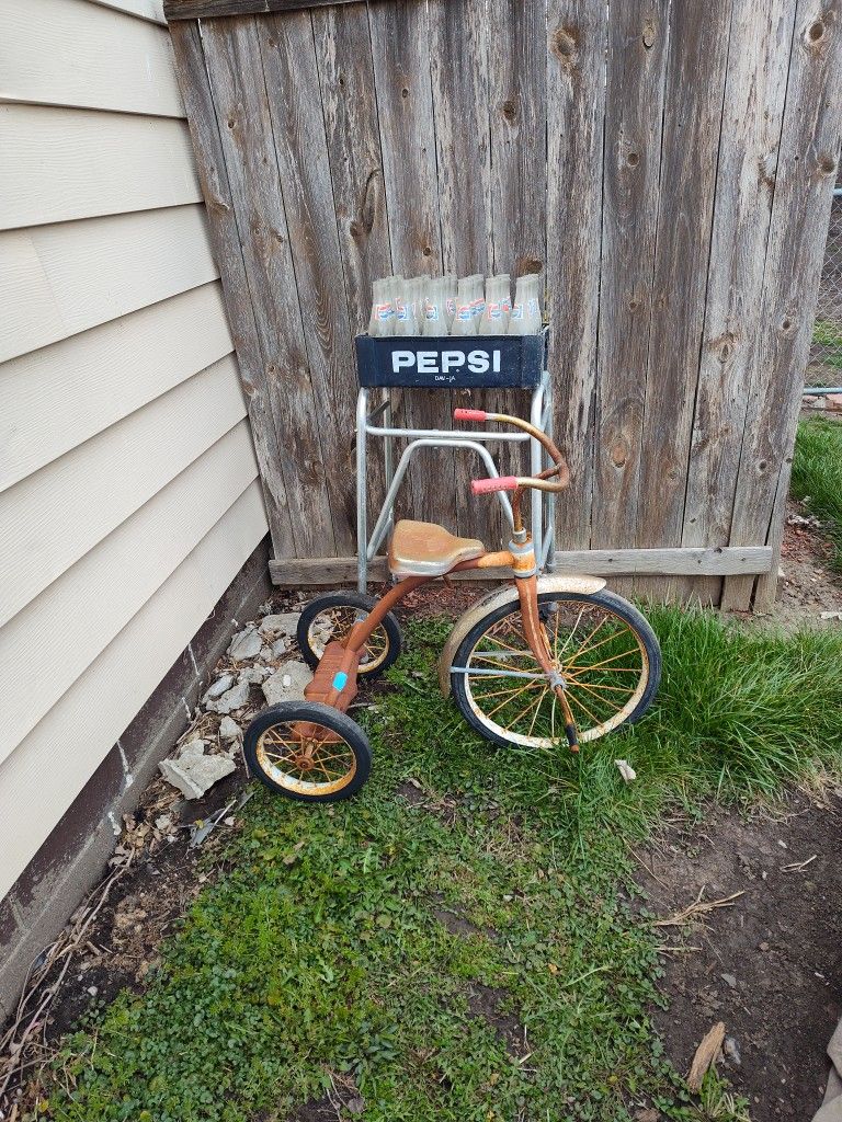 Pepsi Bottles And Case Bicycle Walker All For $75.00