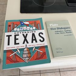 College Text Books Texas Governing And Intro To Psychology 