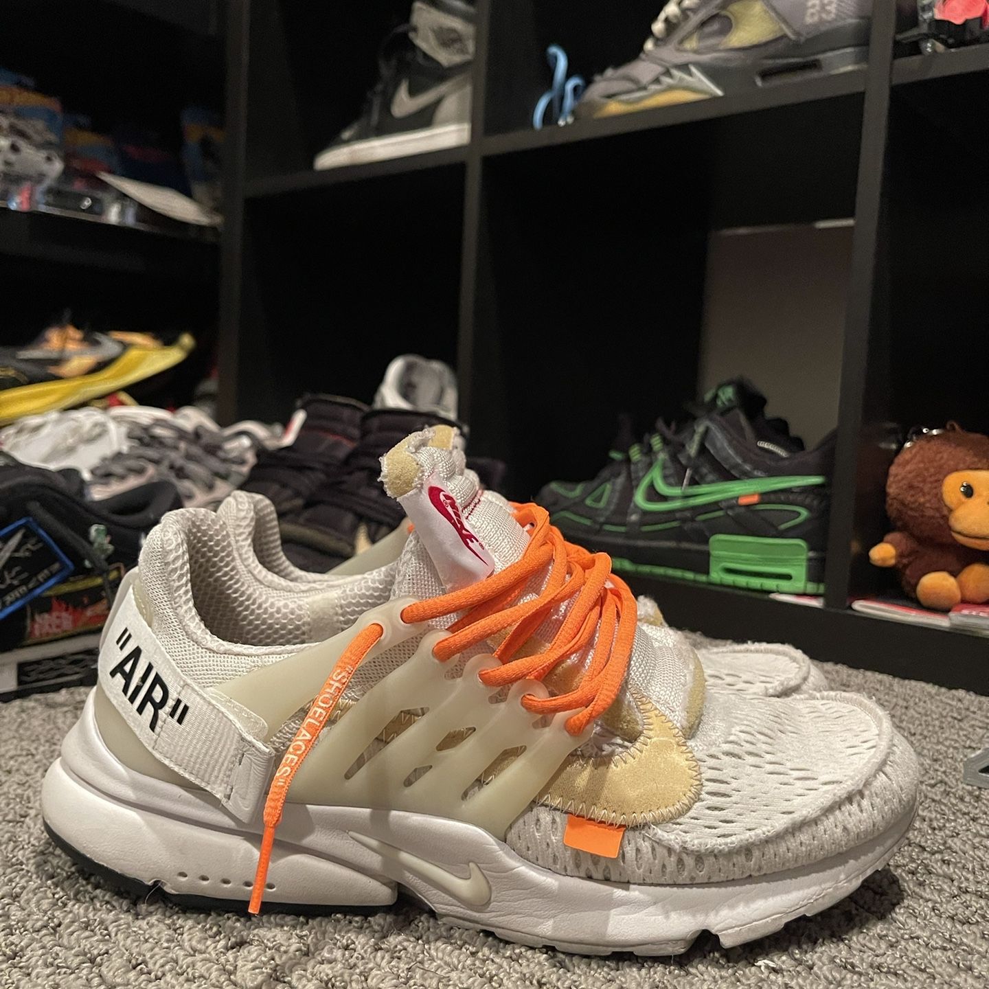 Off white presto orange laces hotsell
