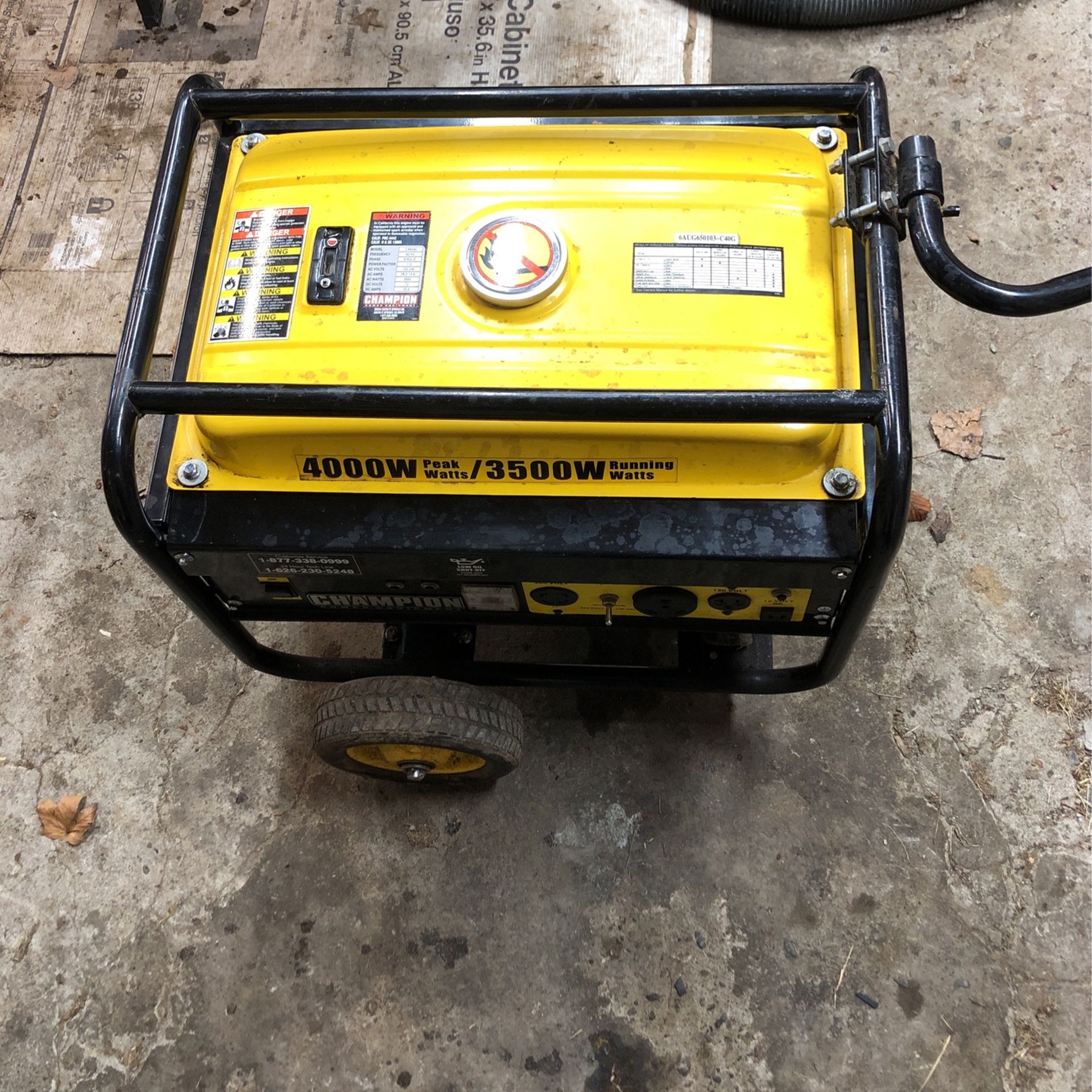 Champion Generator 6.5 HP 4000 Watts