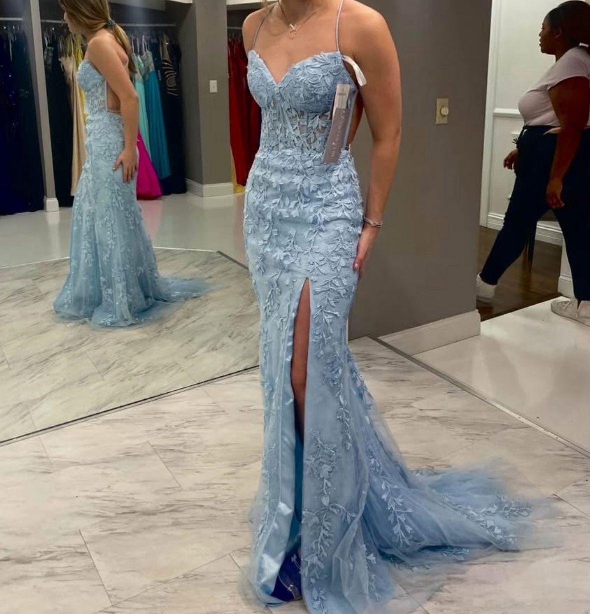 Pure Couture - Light Blue Prom Dress