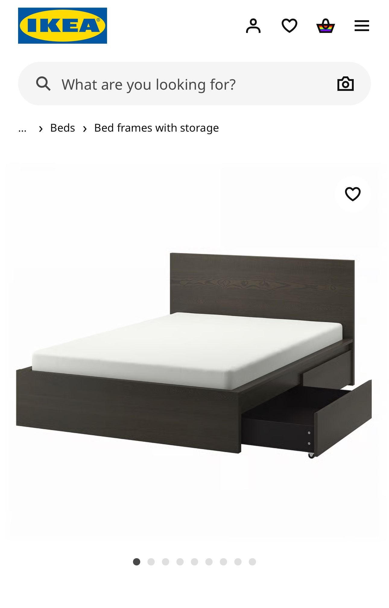 Bed Frame (Dark Brown)
