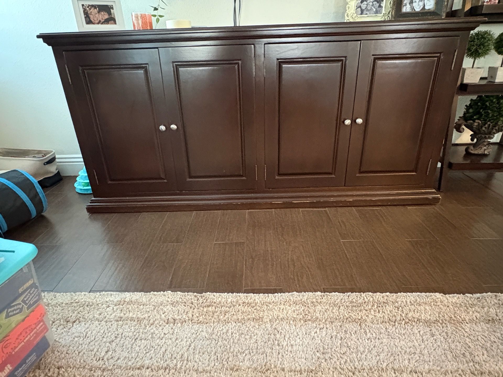 Solid Wood Cabinet 78Lx 20Dx 36H
