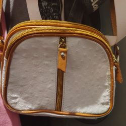White / beige Cross Body 