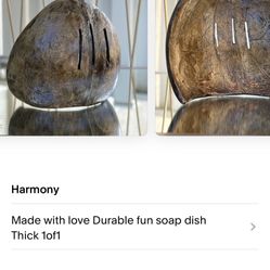 Custom Coconut Soap Dish With Drainage Holes 