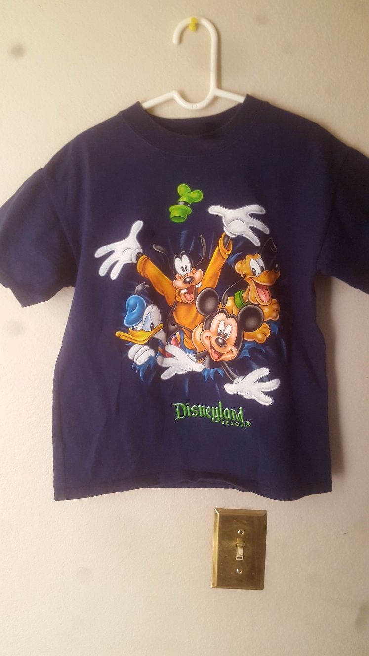 Disney Kids Small T Shirt Disneyland Resort Mickey Donald Pluto