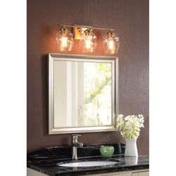 Brass Gold 3 Bulb Vanity Light