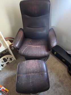 American Furniture Warehouse Recliner bonded leather