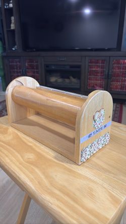 Wooden tape dispenser