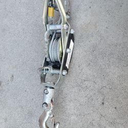 4 Ton 8,000lb Come Along Hoist 10’ Ratcheting Cable Winch Puller Crane 