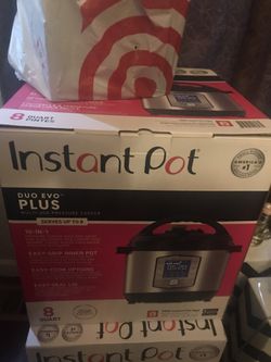 Instant pot Duo Evo plus 8quart. This is the big one. Save $60