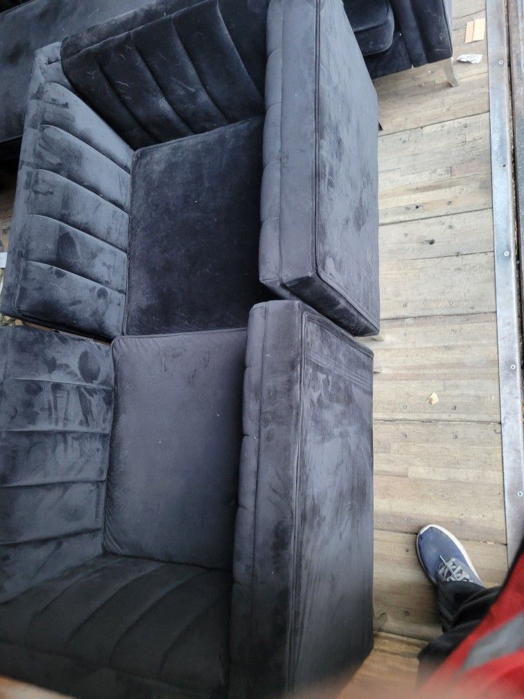 Black Couch Set
