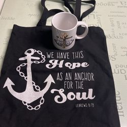 Jesus Is My Anchor Mug And Tote Bag Set