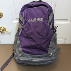 Under Armour Storm Backpack, Purple & Gray, Mesh Side pockets LV Motor Speedway