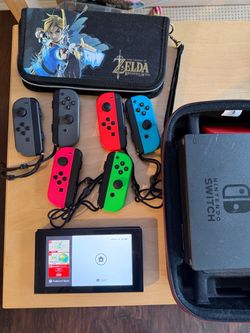 Nintendo Switch Bundle with Extra Joy-Cons and Cases