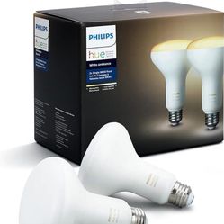 Philips Hue 2-Pack White Ambiance BR30