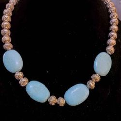 Silver Turquoise Necklace.