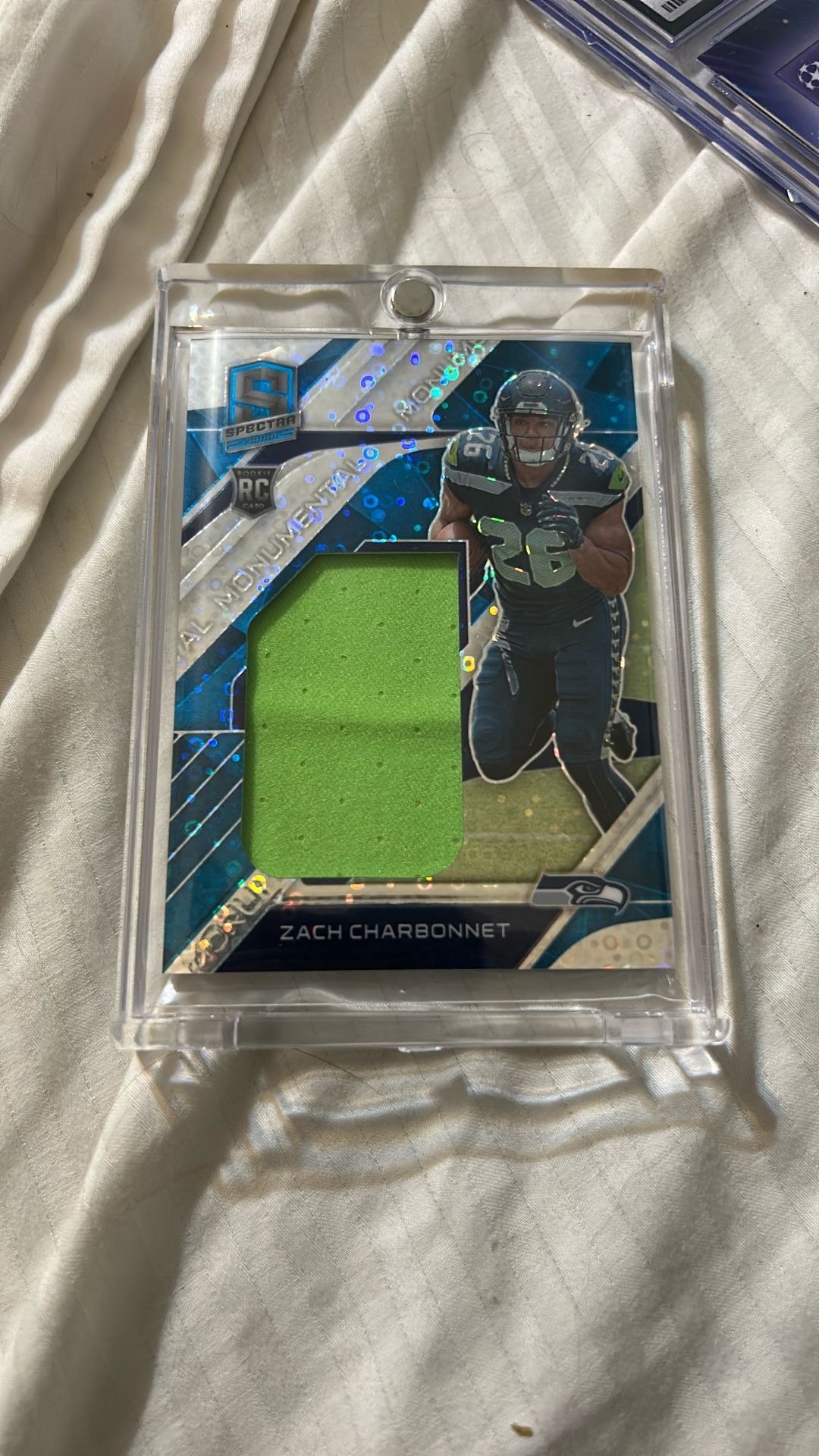 2023 Zach Charbonnet Blue Prizm Disco Patch /50