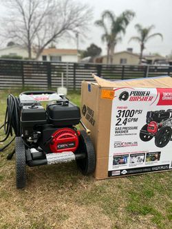 Powerwasher
3100 PSI 2.4 GPM Cold Water Gas Pressure Washer with 163cc Engine
