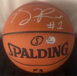 Autographed Derrick Rose Official NBA Game Ball