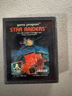 UNTESTED! Atari 2600 Star Raiders Video Game Cartridge
