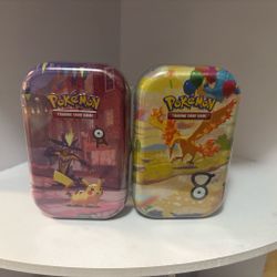 Pokémon Trading Card Game Mini Tins – Set of 2