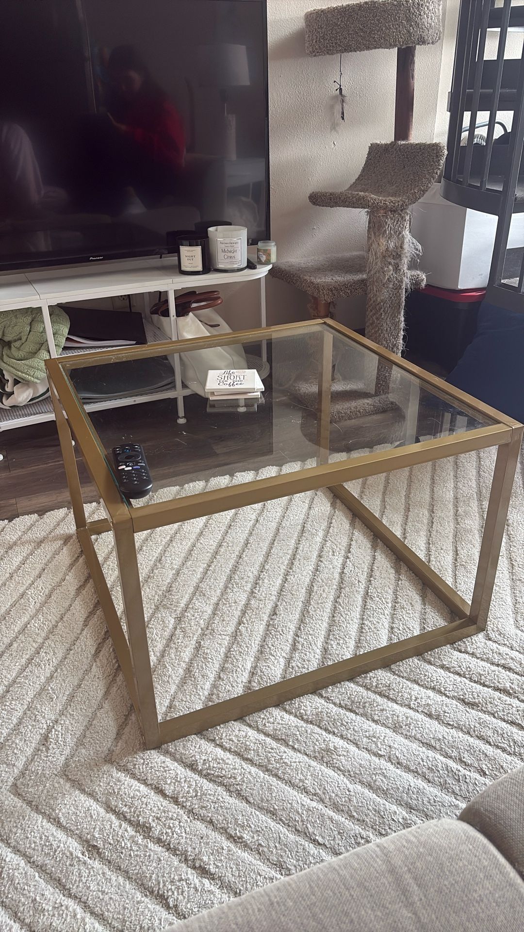 Gold glass Coffee Table
