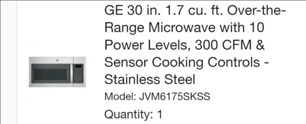 Brand new microwave